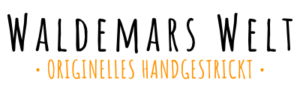 Waldemars Welt • Originelles Handgestrickt Logo